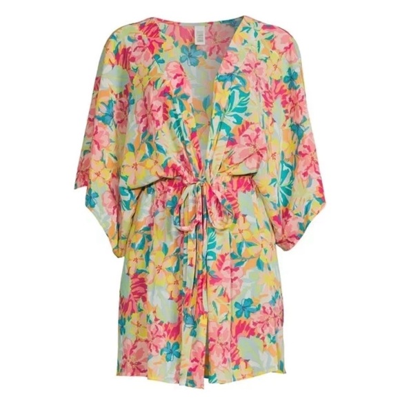Dresses & Skirts - Floral Kimono Beach Cover Up